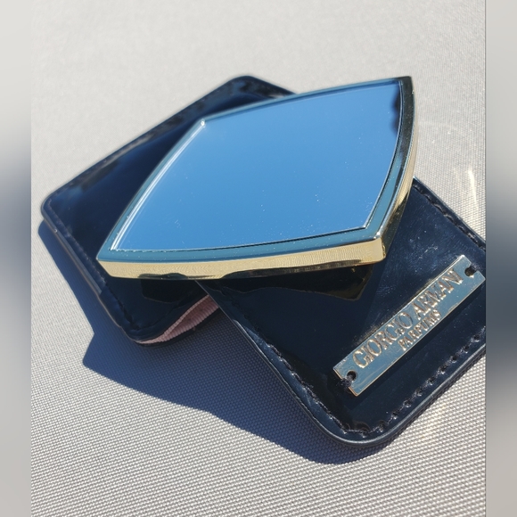 Giorgio Armani Compact Cosmetic Mirror with Black Case. Condition Is Used - Picture 11 of 14